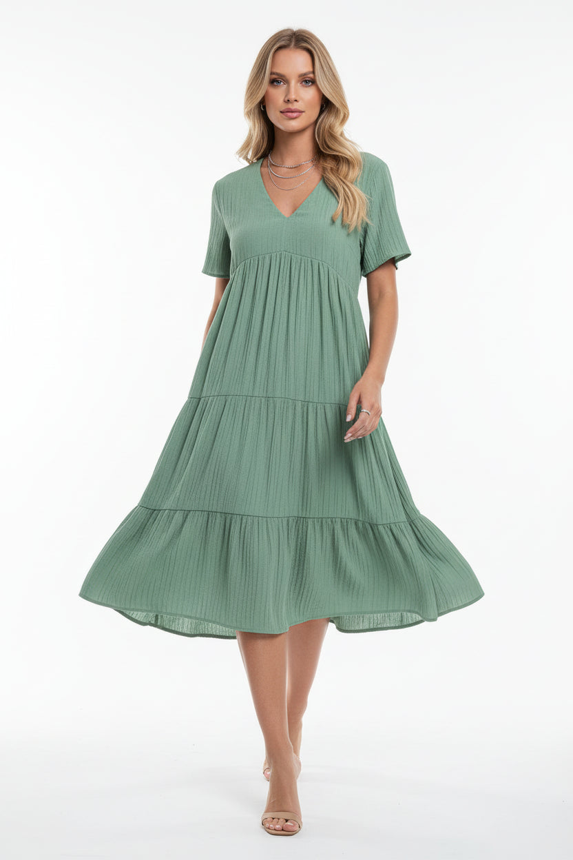 Robe Bohème Estivale Femme Col V