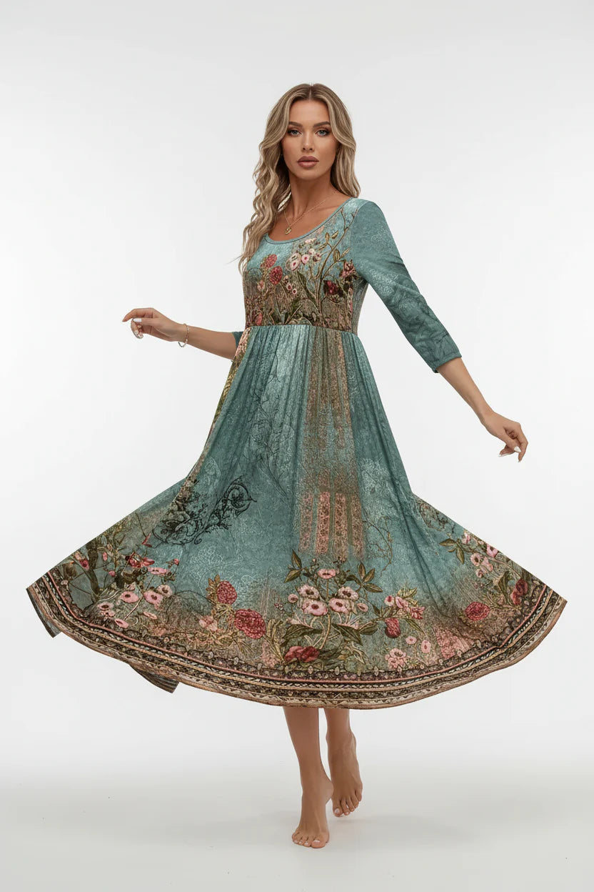 Robe casual élégante pour femme – Coupe fluide mi-longue A-line | ROBEMODE