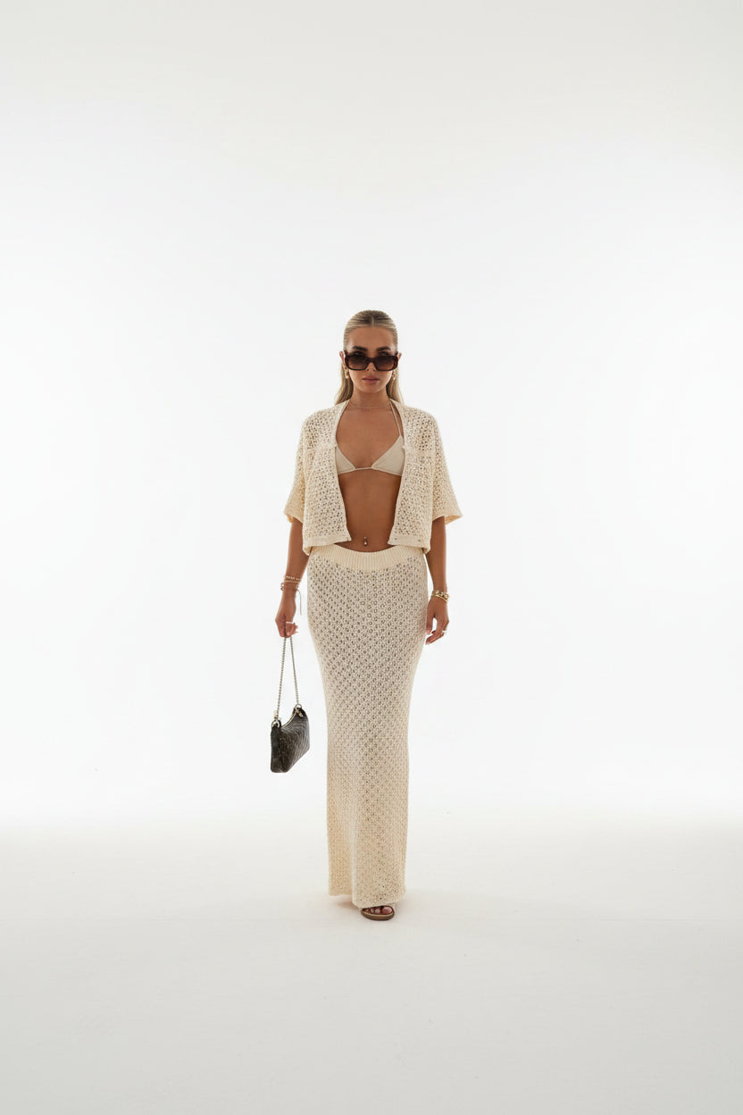 Ensemble Jupe Maxi et Haut Crochet Femme Été Décontracté | Coupe féminine + Style élégant + Facile à accessoiriser – ROBEMODE