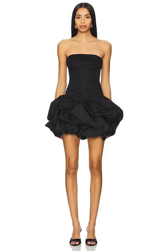 Robe Courte Soirée Ourlet Bulle 2 Coloris | ROBEMODE