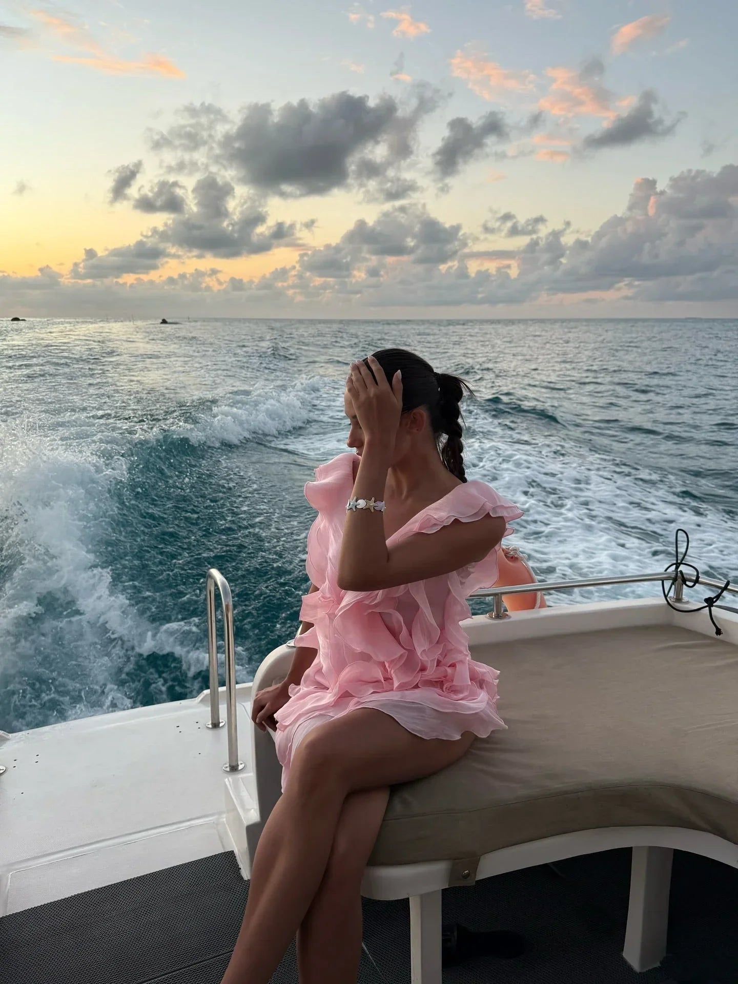 Robe Courte Été Femme à Volants | Ivoire ou Rose + Légère + Féminine XS-L | ROBEMODE