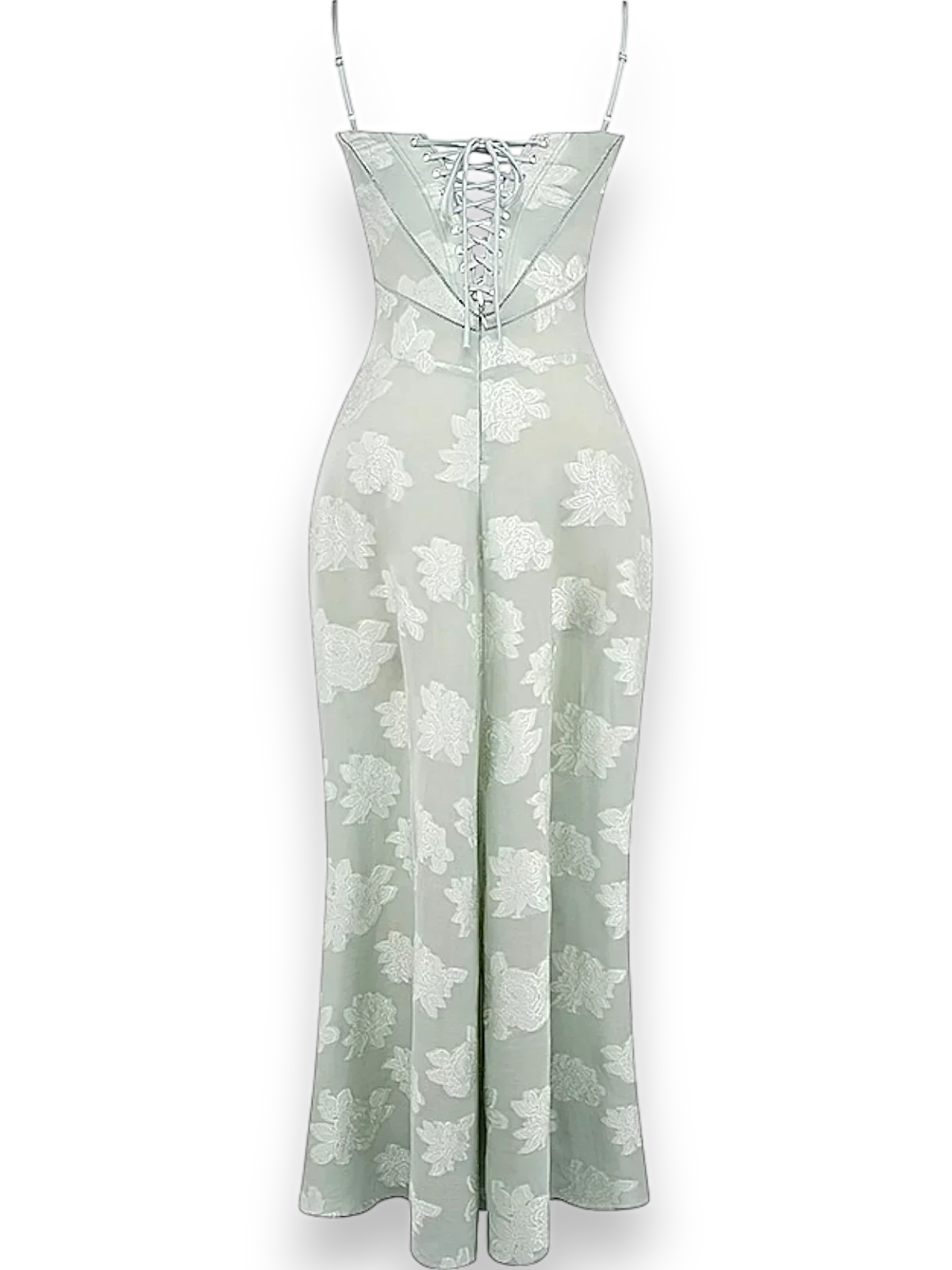 Robe longue femme avec broderie florale et bretelles fines | Coupe féminine + Style élégant + Facile à accessoiriser – ROBEMODE