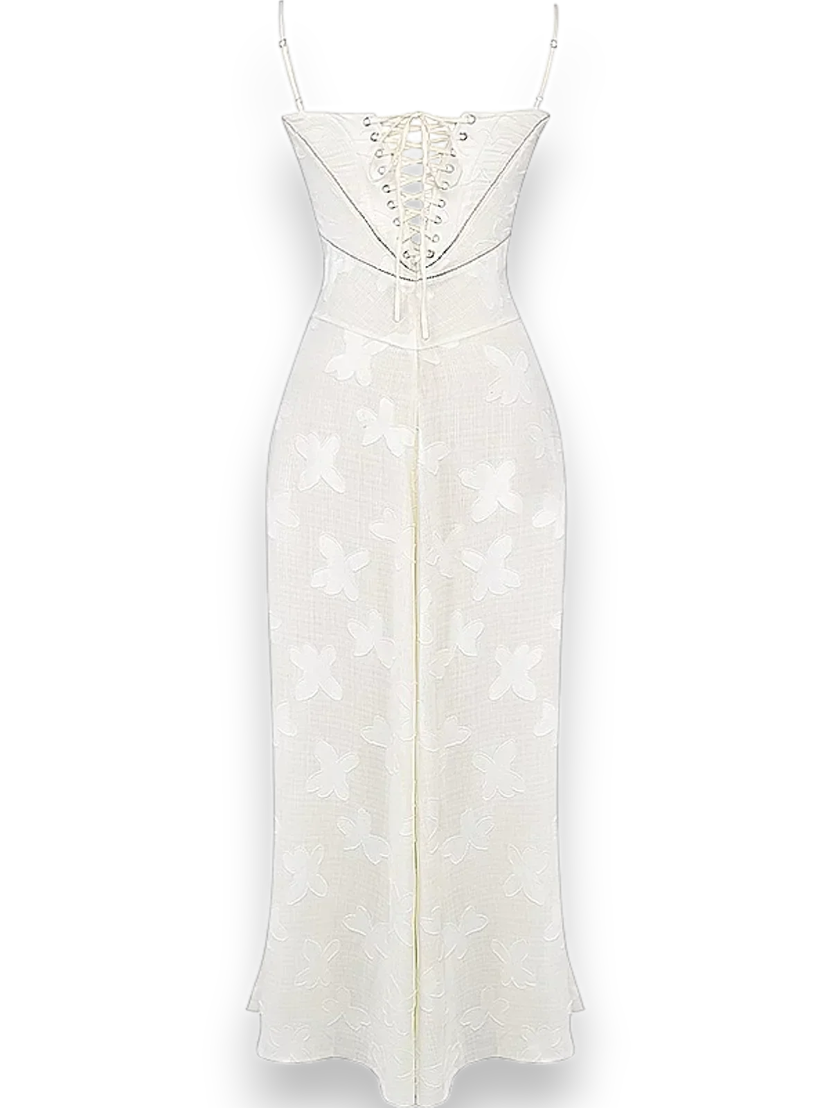 Robe longue femme avec broderie florale et bretelles fines | Coupe féminine + Style élégant + Facile à accessoiriser – ROBEMODE