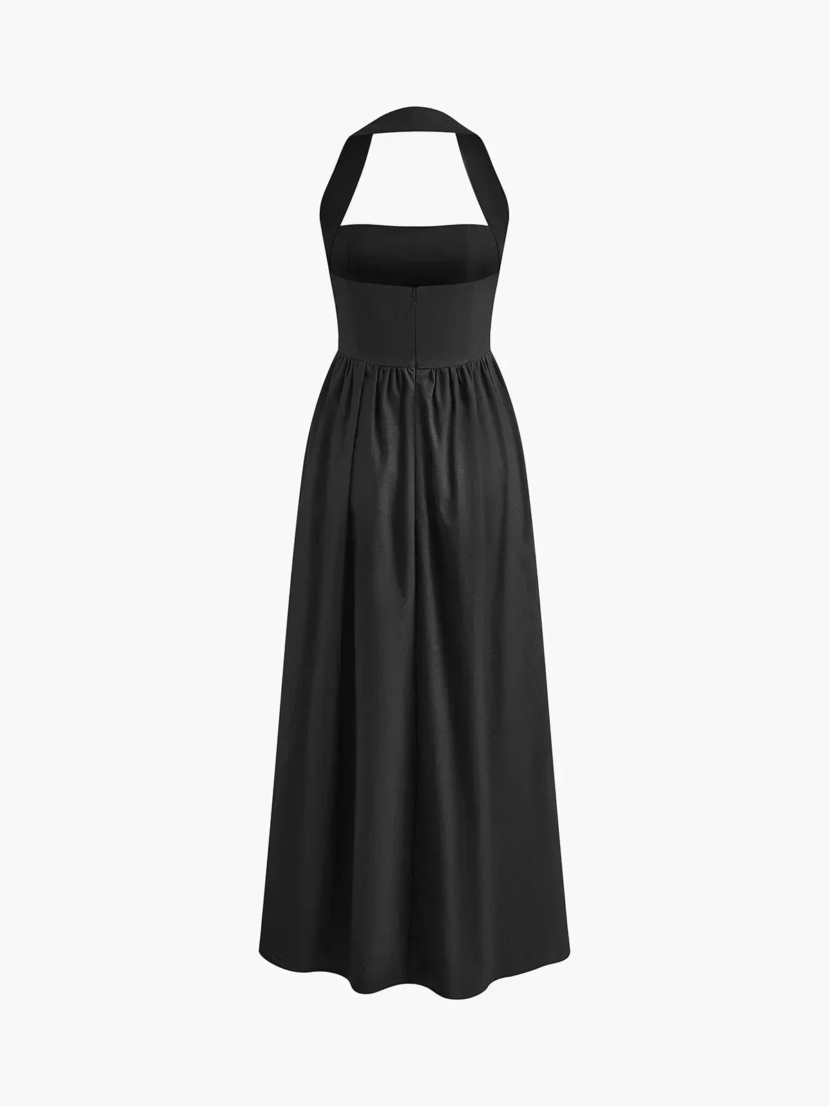 Robe longue col carré avec poches intégrées 3 coloris | ROBEMODE