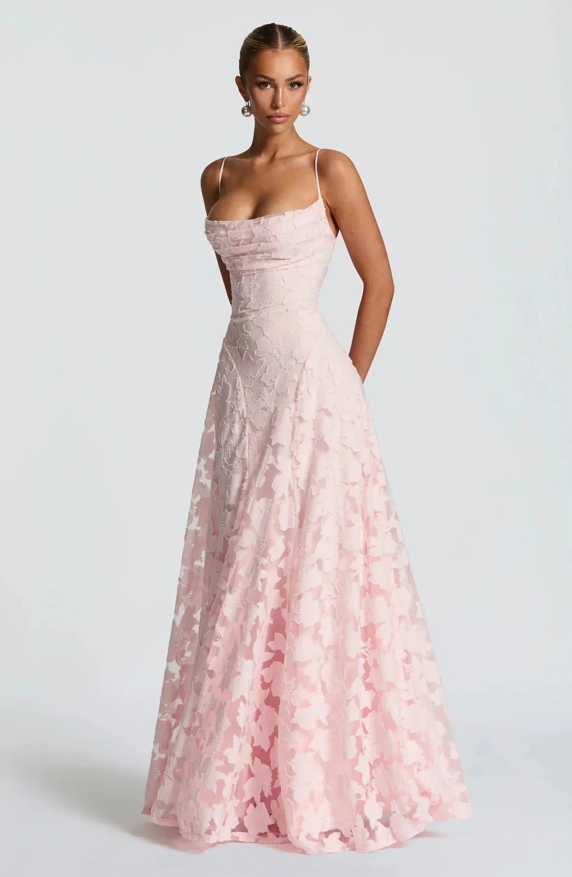 Robe longue femme florale sans manches | Coupe féminine + Style élégant + Facile à accessoiriser – ROBEMODE