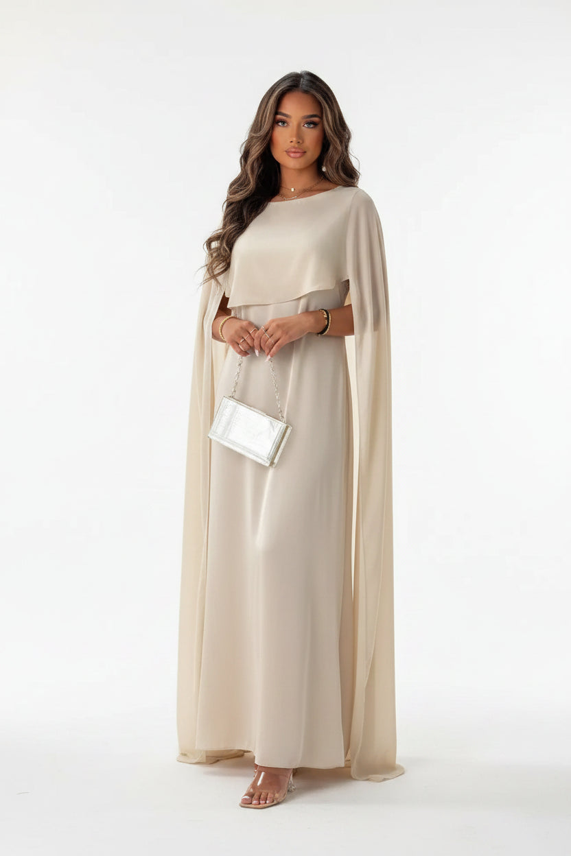 Robe longue femme dos nu fluide soirée élégante | Coupe féminine + Style élégant + Facile à accessoiriser – ROBEMODE