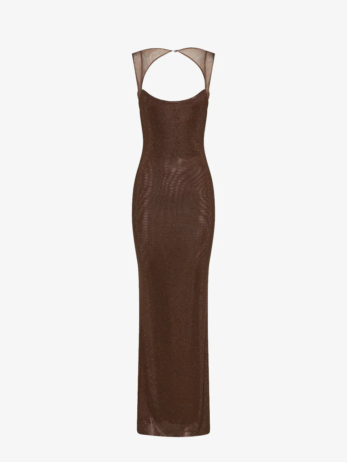 Robe longue dos nu à sequins femme | ROBEMODE