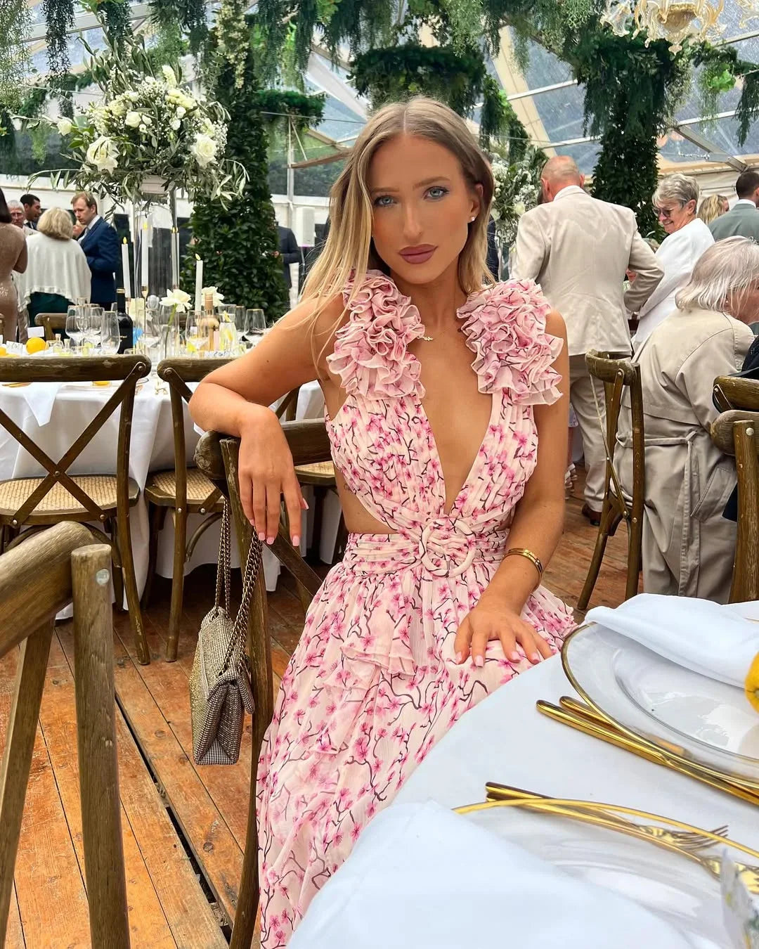 Robe longue fleurie sans manches été femme | ROBEMODE