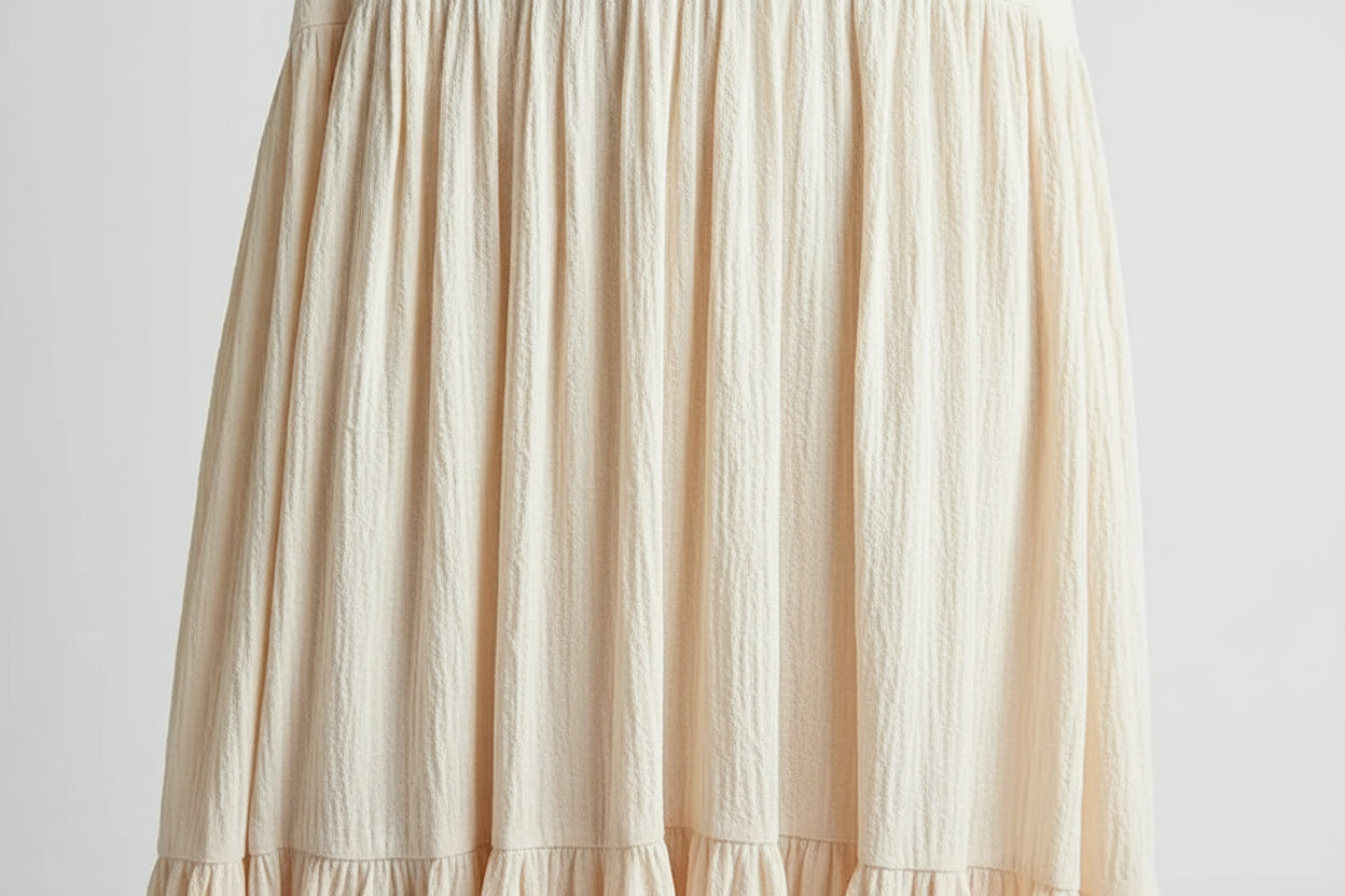 Robe longue femme ivoire col V bretelles fines été | Coupe féminine + Style élégant + Facile à accessoiriser – ROBEMODE