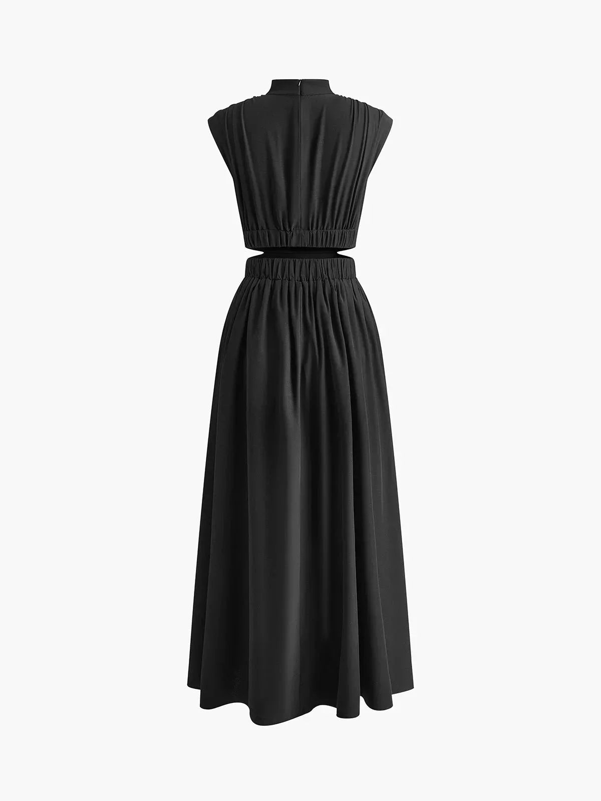 Robe longue femme été avec col montant et découpes | Coupe féminine + Style élégant + Facile à accessoiriser – ROBEMODE
