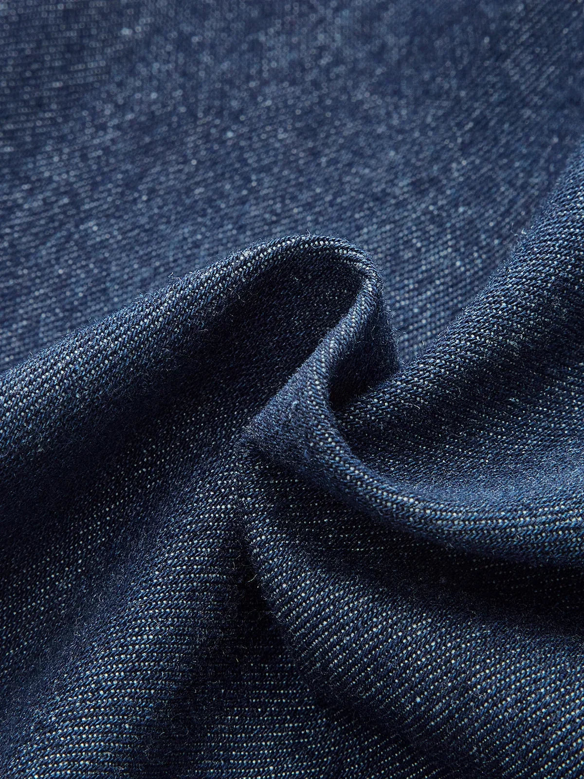Robe Midi Jean Femme Bleu Foncé Boutonnée Col V Sans Manches Bureau | ROBEMODE