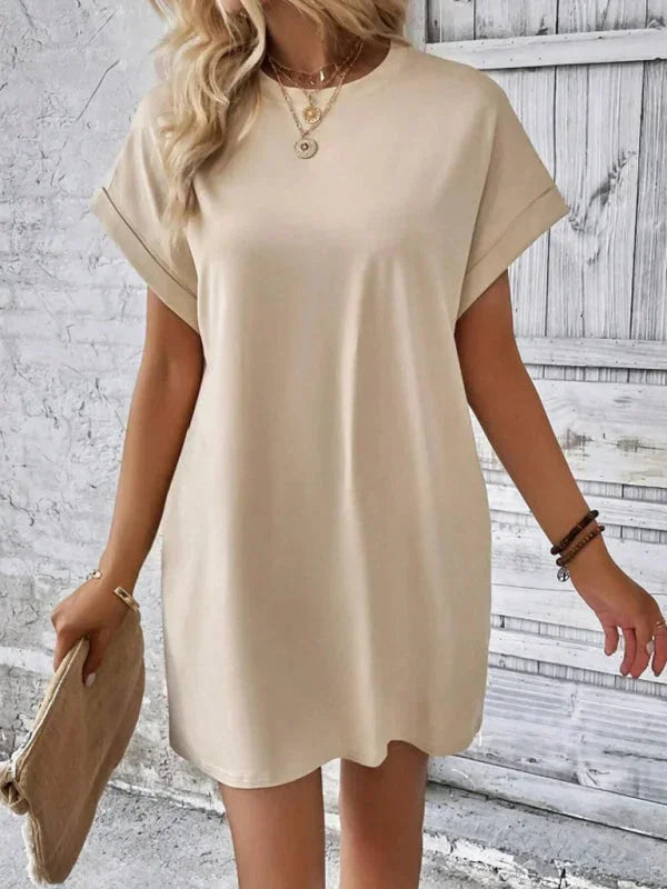 Robe Courte Poches Manches Courtes 5 Coloris | ROBEMODE