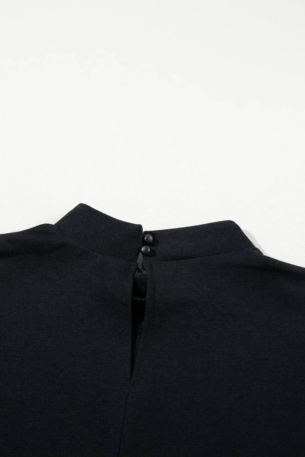 Robe courte noire à volants manches courtes femme | ROBEMODE