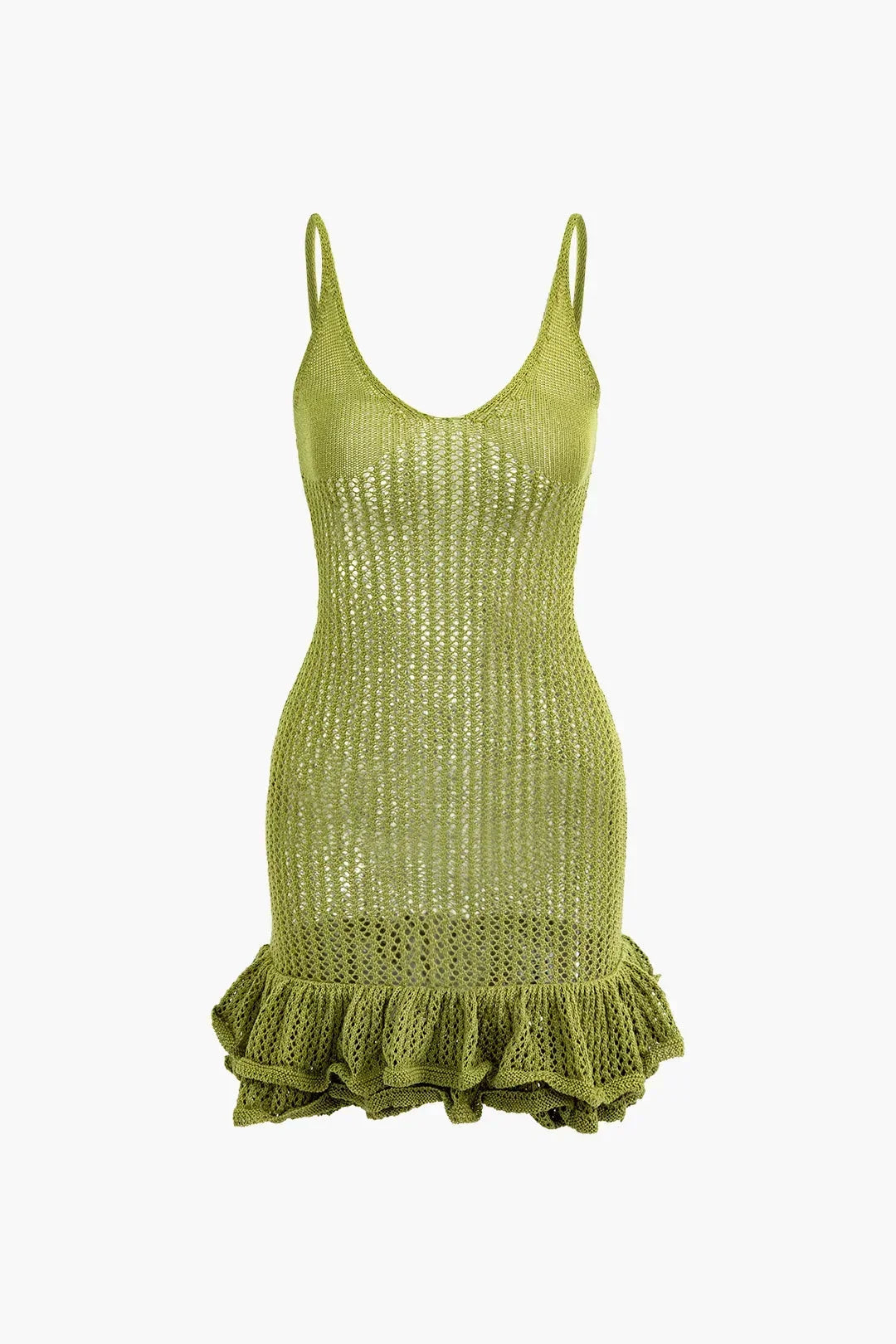 Robe courte femme en tricot avec volants texturés | Coupe féminine + Style élégant + Facile à accessoiriser – ROBEMODE