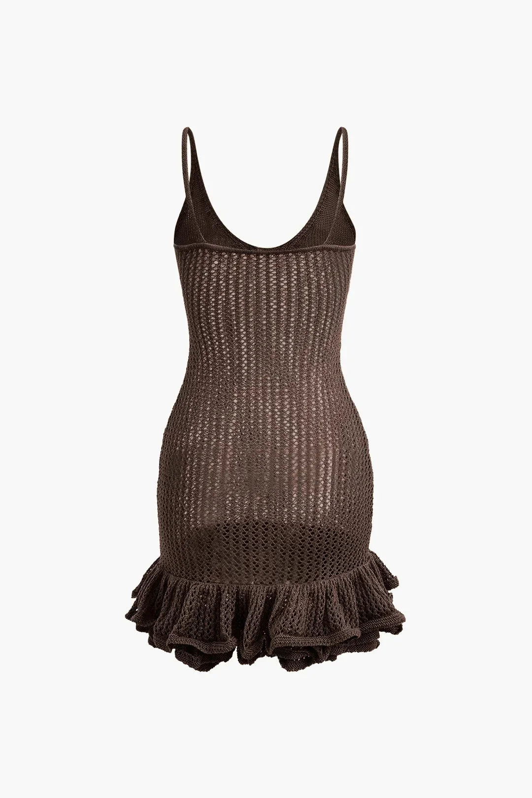 Robe courte femme en tricot avec volants texturés | Coupe féminine + Style élégant + Facile à accessoiriser – ROBEMODE