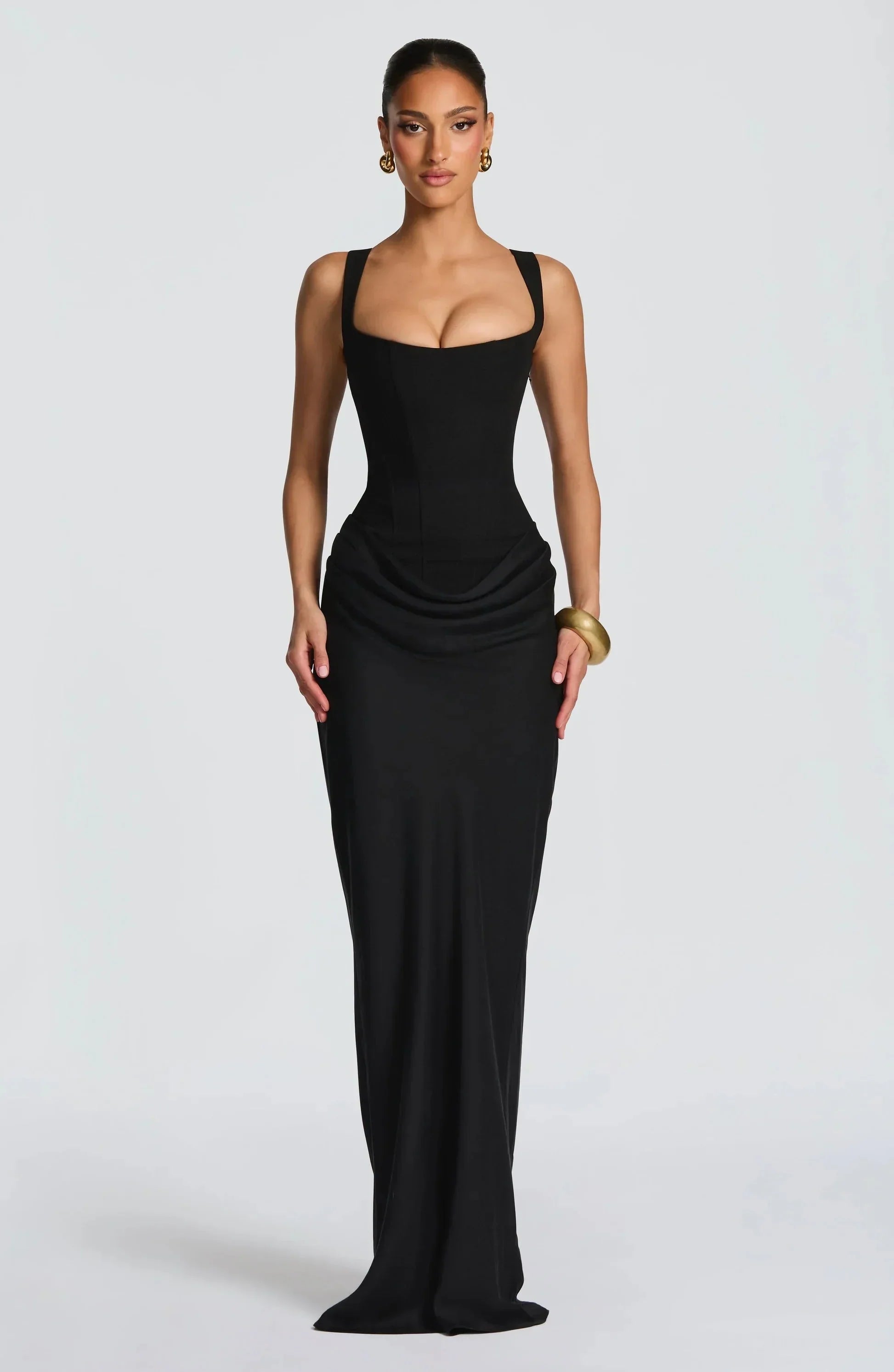 Robe Longue Moulante Dos Nu 4 Coloris Soirée | ROBEMODE