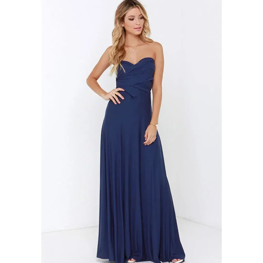 Robe Longue Bohème Femme Col V | Sans Manches Ajourée Coupe Évasée Toutes Saisons | ROBEMODE