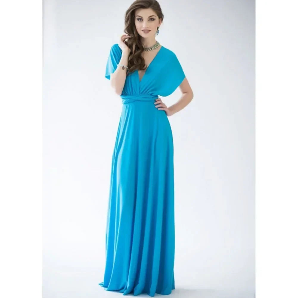 Robe Longue Bohème Femme Col V | Sans Manches Ajourée Coupe Évasée Toutes Saisons | ROBEMODE