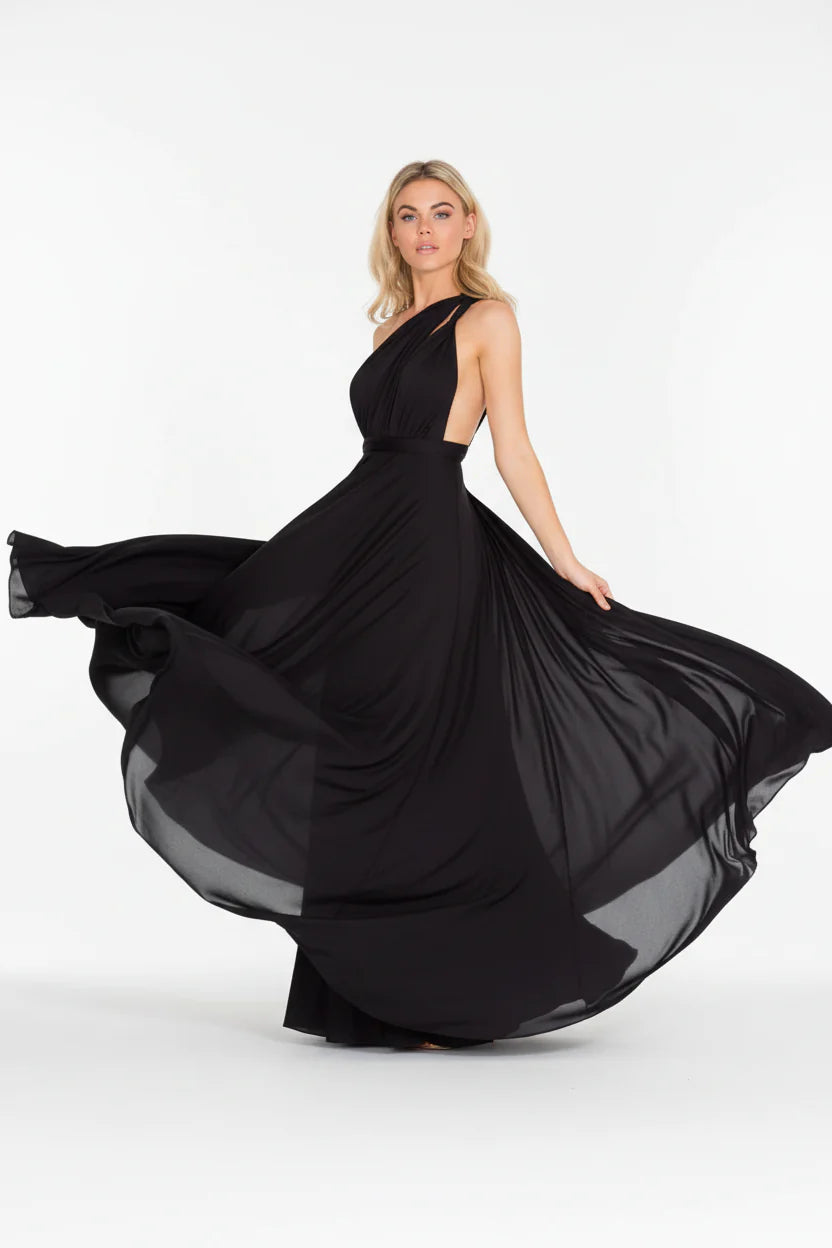 Robe Longue Bohème Femme Col V | Sans Manches Ajourée Coupe Évasée Toutes Saisons | ROBEMODE