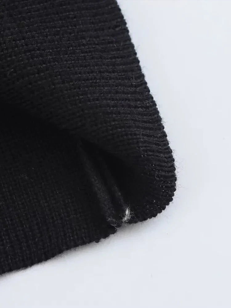 Robe Courte Femme Noire Boutonnée | Boutons Décoratifs + Élégante + Polyvalente S-L | ROBEMODE