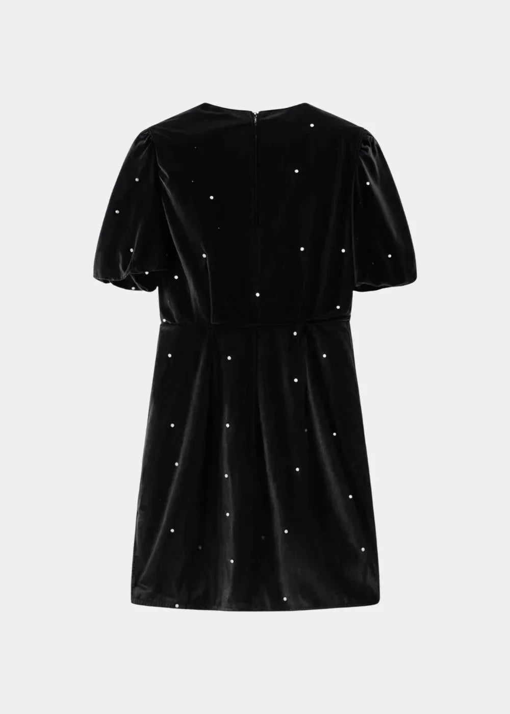 Robe Courte Soirée Nœuds Décoratifs Pois 3 Coloris | ROBEMODE
