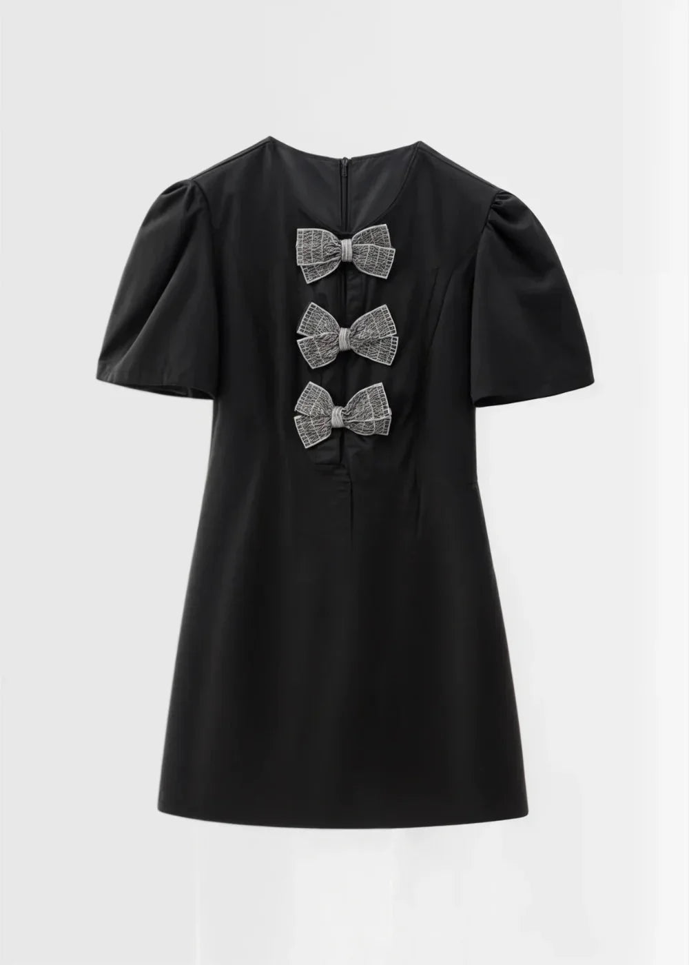 Robe Courte Soirée Nœuds Décoratifs Pois 3 Coloris | ROBEMODE