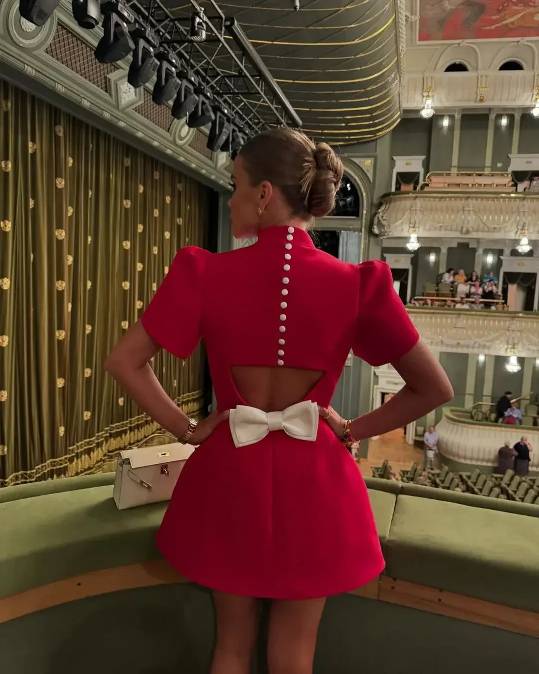 Robe Courte de Soirée Femme Rouge Dos Nu 1 Coloris | ROBEMODE