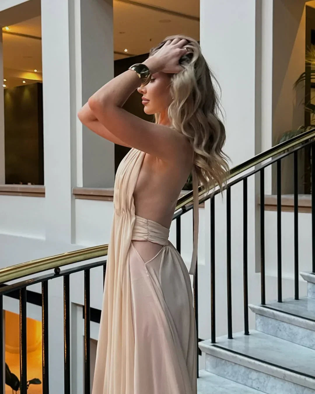 Robe longue ete femme dos nu | Coupe féminine + Style élégant + Facile à accessoiriser – ROBEMODE