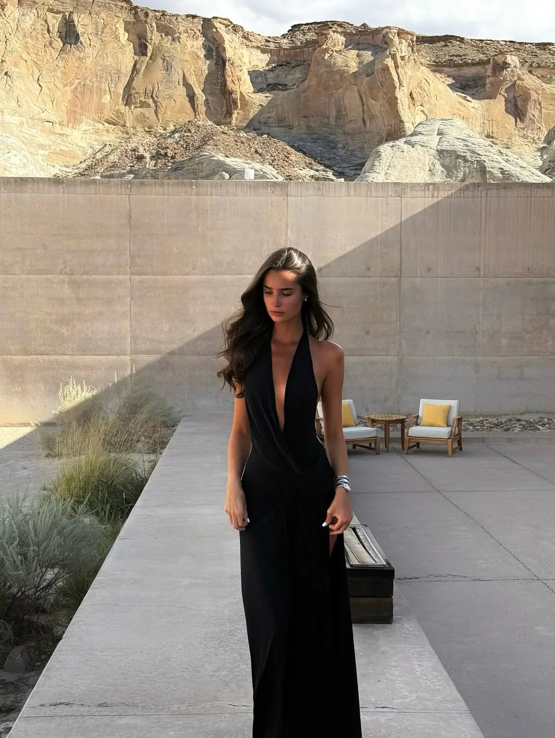 Robe longue ete femme dos nu longue | Coupe féminine + Style élégant + Facile à accessoiriser – ROBEMODE