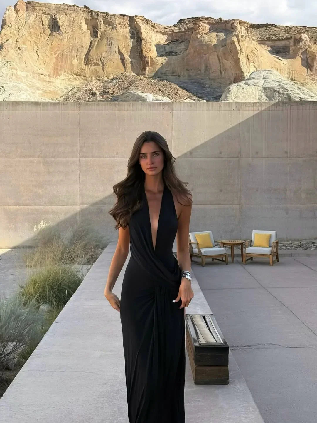 Robe longue ete femme dos nu longue | Coupe féminine + Style élégant + Facile à accessoiriser – ROBEMODE