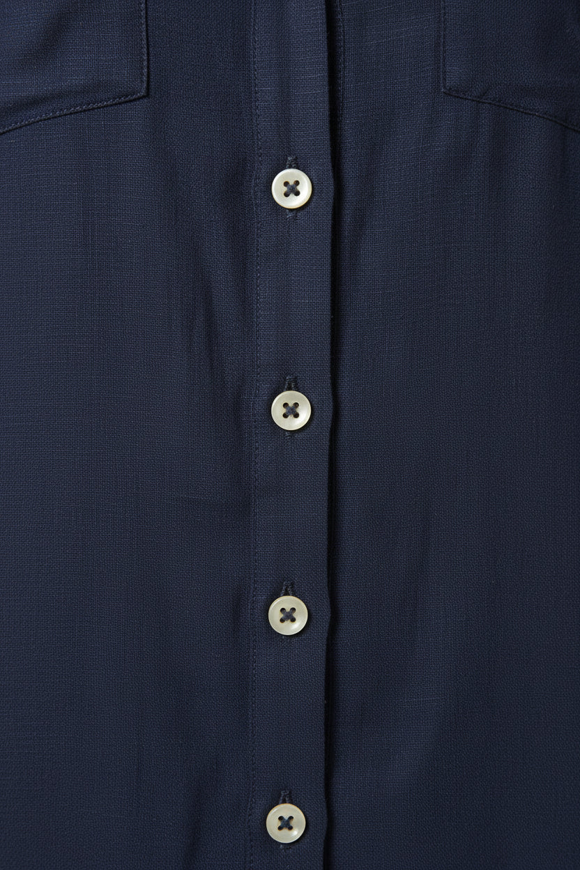Robe longue boutonnée fluide avec poches et manches longues | Coupe féminine + Style élégant + Facile à accessoiriser – ROBEMODE