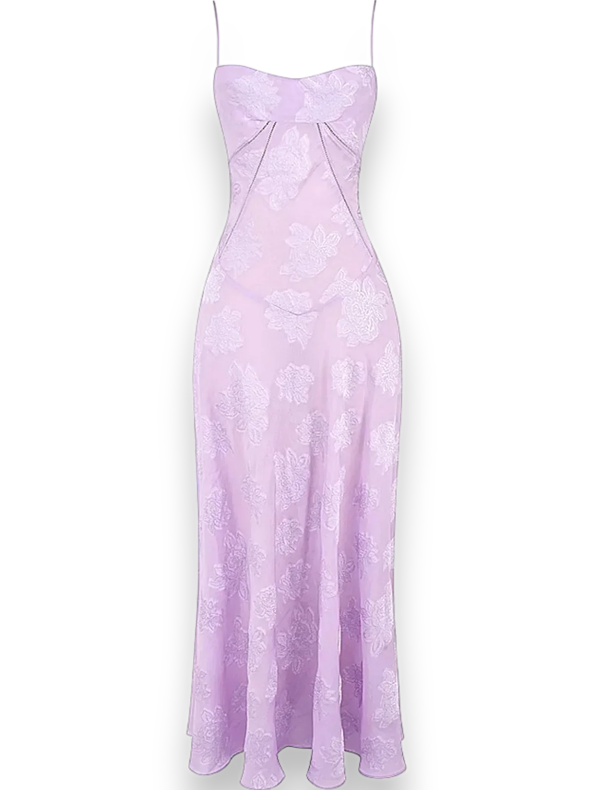 Robe longue femme avec broderie florale et bretelles fines | Coupe féminine + Style élégant + Facile à accessoiriser – ROBEMODE