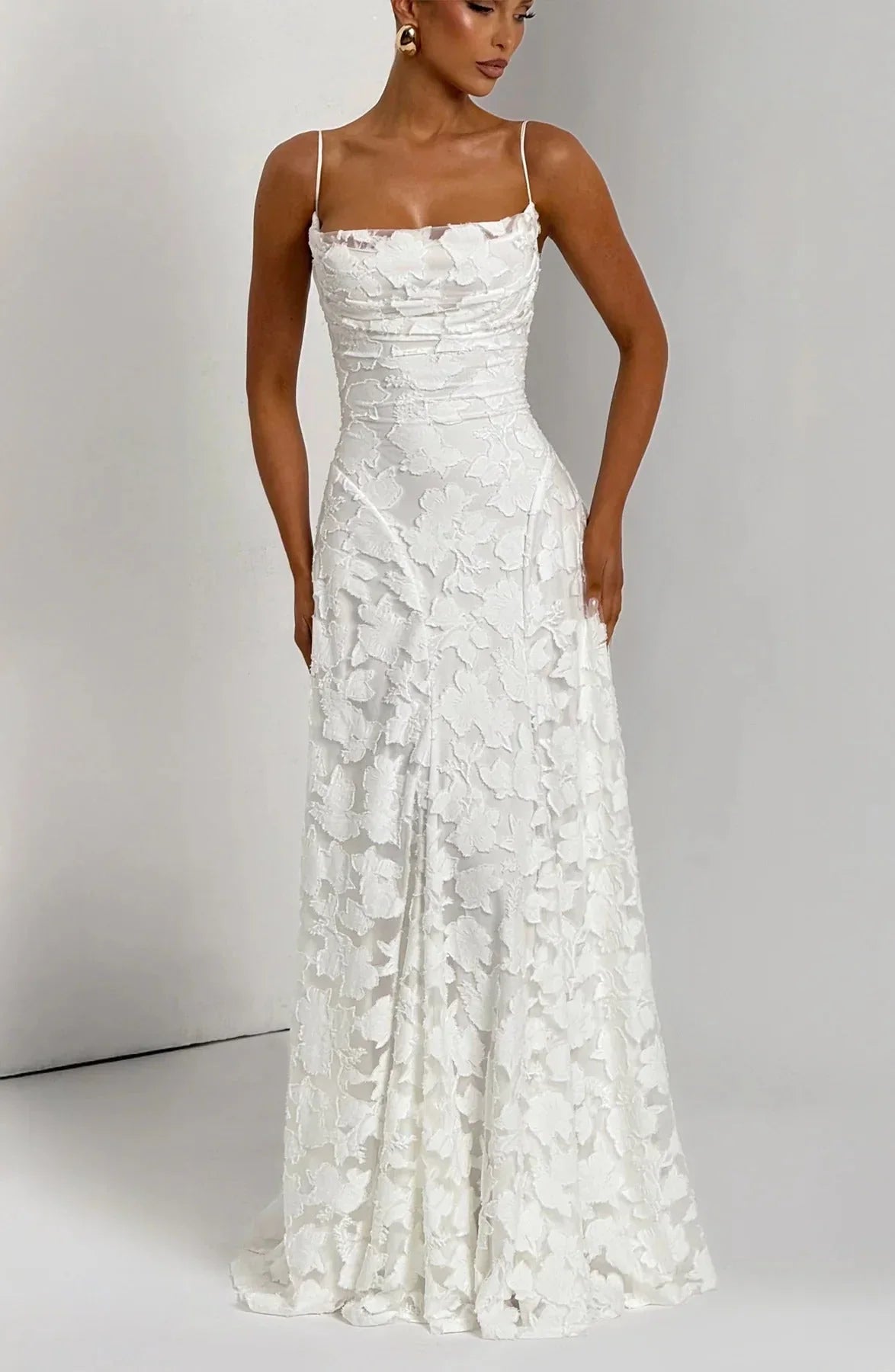 Robe longue femme florale sans manches | Coupe féminine + Style élégant + Facile à accessoiriser – ROBEMODE