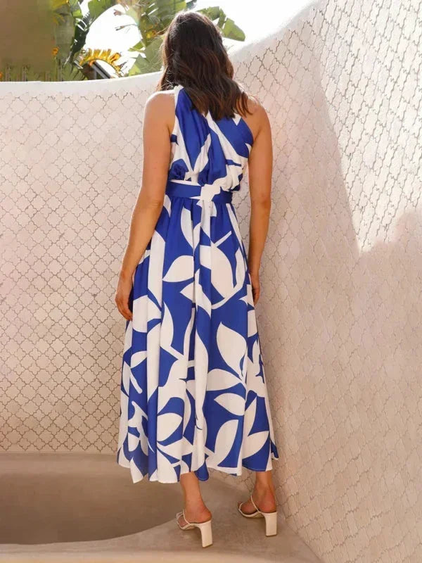Robe longue femme une épaule avec ceinture | Coupe féminine + Style élégant + Facile à accessoiriser – ROBEMODE