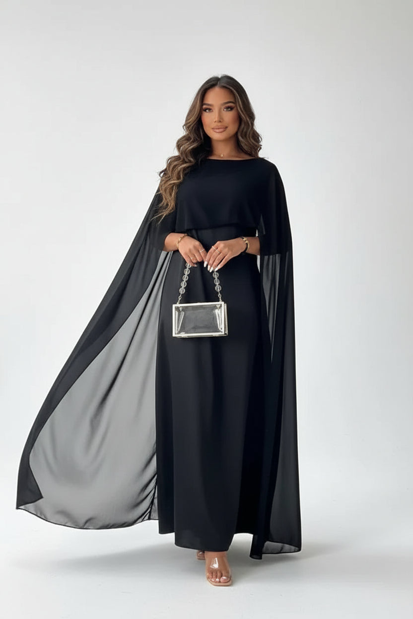 Robe longue femme dos nu fluide soirée élégante | Coupe féminine + Style élégant + Facile à accessoiriser – ROBEMODE