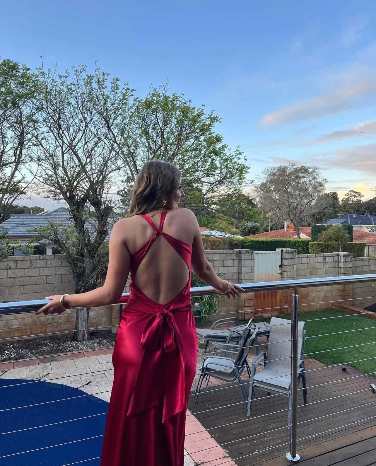 Robe Maxi Femme Décolleté Croisé Dos Nu Fluide Été | ROBEMODE