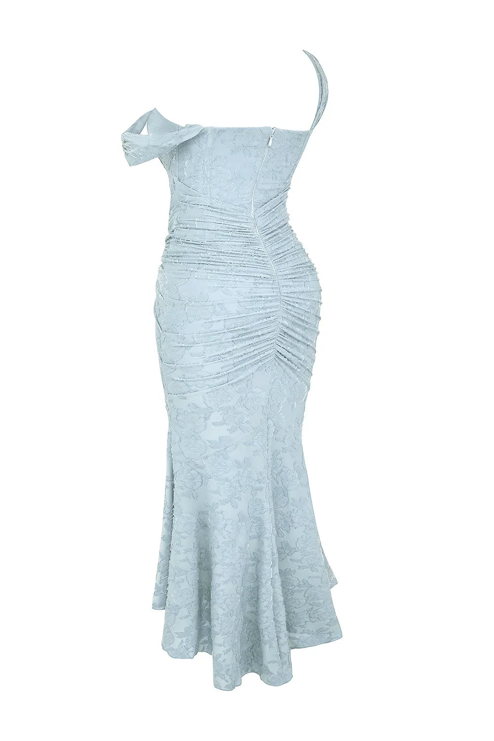 Robe mi-longue femme avec motif floral et bretelles larges