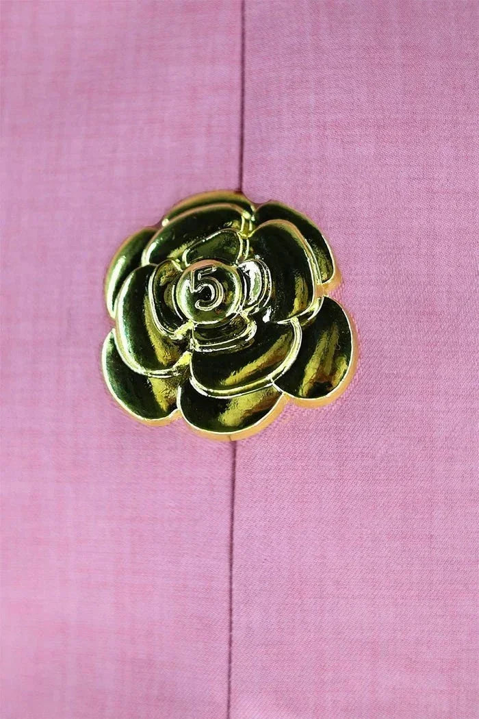 Robe Courte Soirée Col Halter Boutons Décoratifs 2 Coloris | ROBEMODE