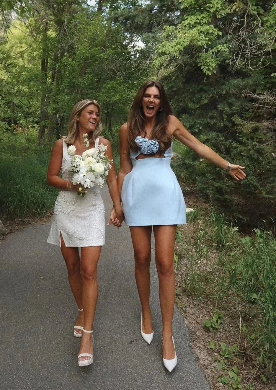 Robe courte bustier femme avec découpe florale soirée | Coupe féminine + Style élégant + Facile à accessoiriser – ROBEMODE