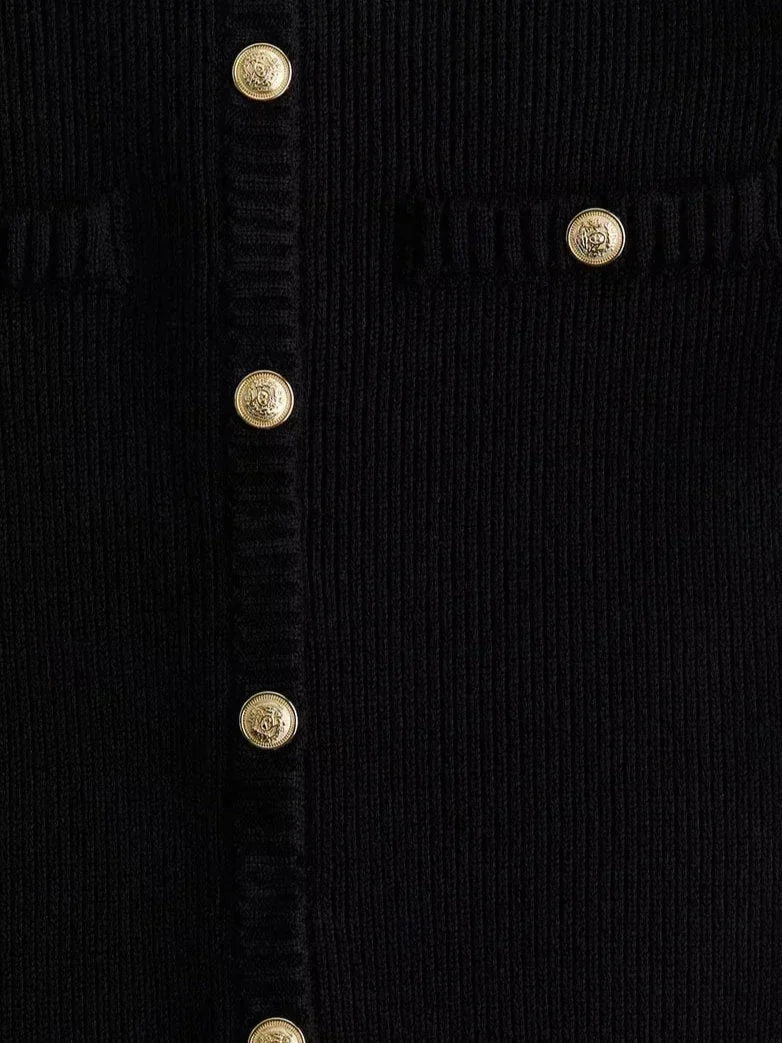 Robe Courte Côtelée Boutons Frontaux 2 Coloris | ROBEMODE