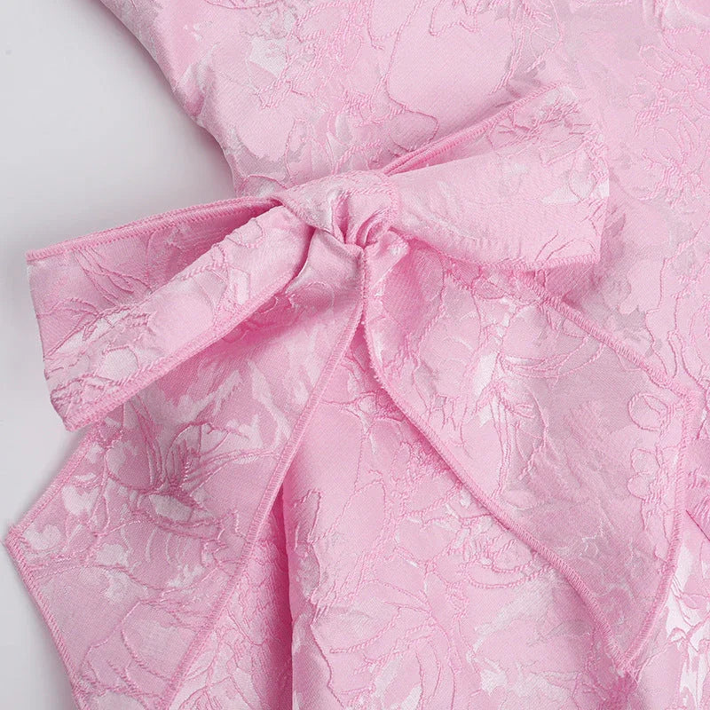 Robe Courte Femme Rose à Bretelles | Légère + Doublée + Tailles XS-L | ROBEMODE