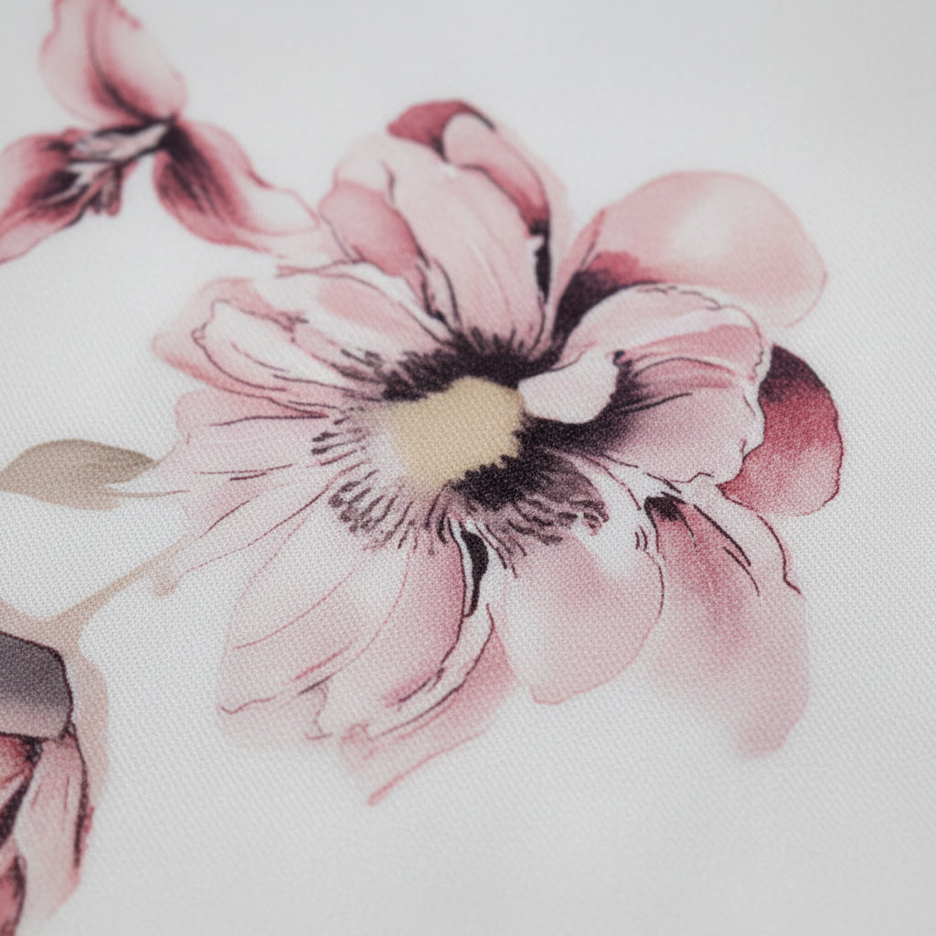 Robe courte femme imprimée cœur et fleur sans manches | ROBEMODE