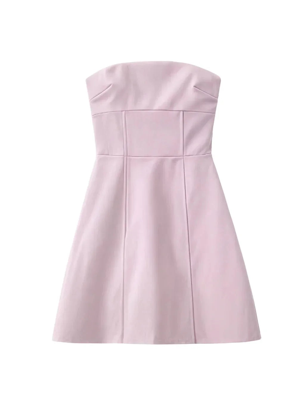 Robe strapless rose poudré avec pochette assortie | Coupe féminine + Style élégant + Facile à accessoiriser – ROBEMODE