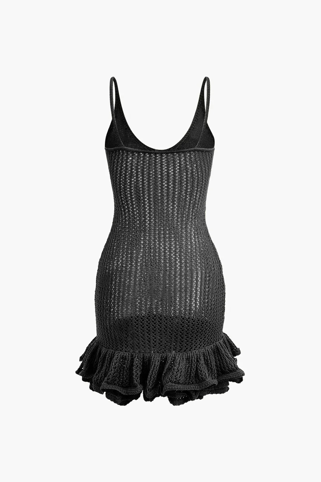 Robe courte femme en tricot avec volants texturés | Coupe féminine + Style élégant + Facile à accessoiriser – ROBEMODE