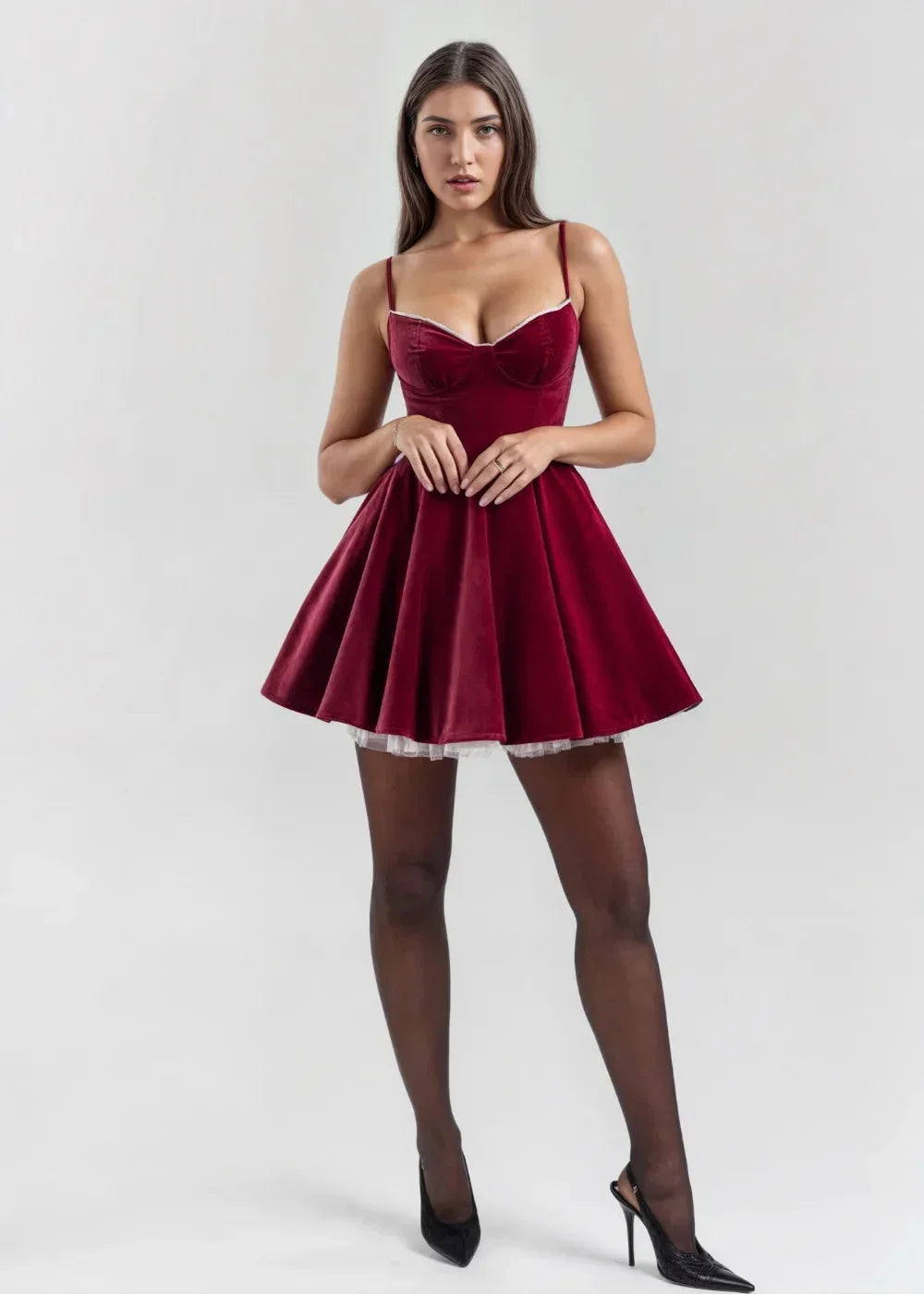 Robe Courte Soirée Bretelles Dos Nu 2 Coloris | ROBEMODE