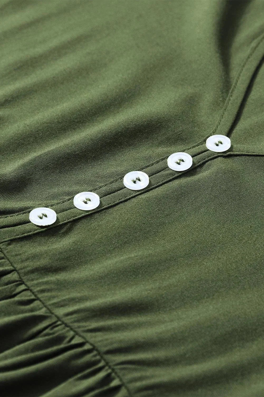Robe Courte Volantée Boutons Manches Longues 3 Coloris | ROBEMODE