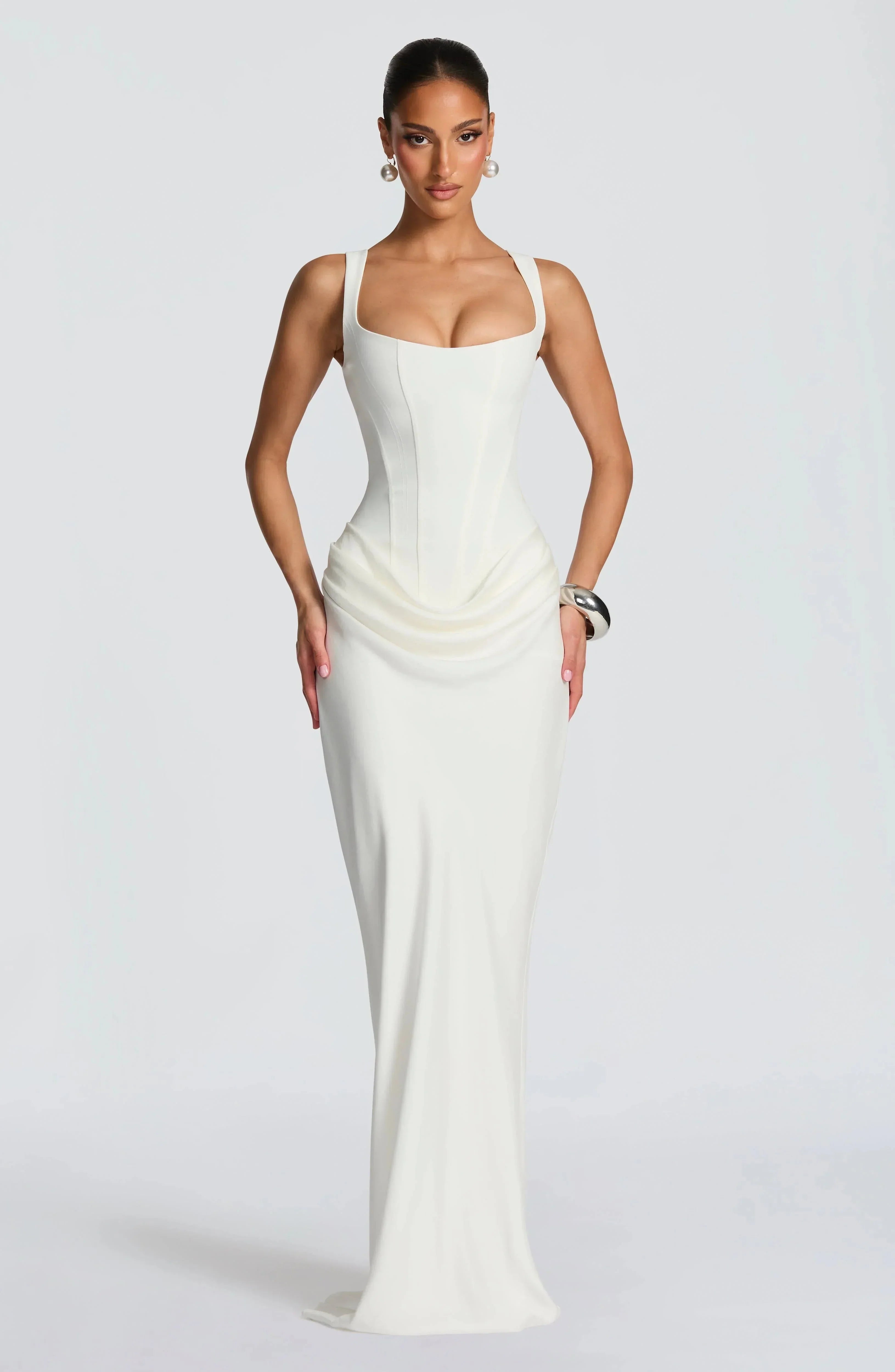 Robe Longue Moulante Dos Nu 4 Coloris Soirée | ROBEMODE