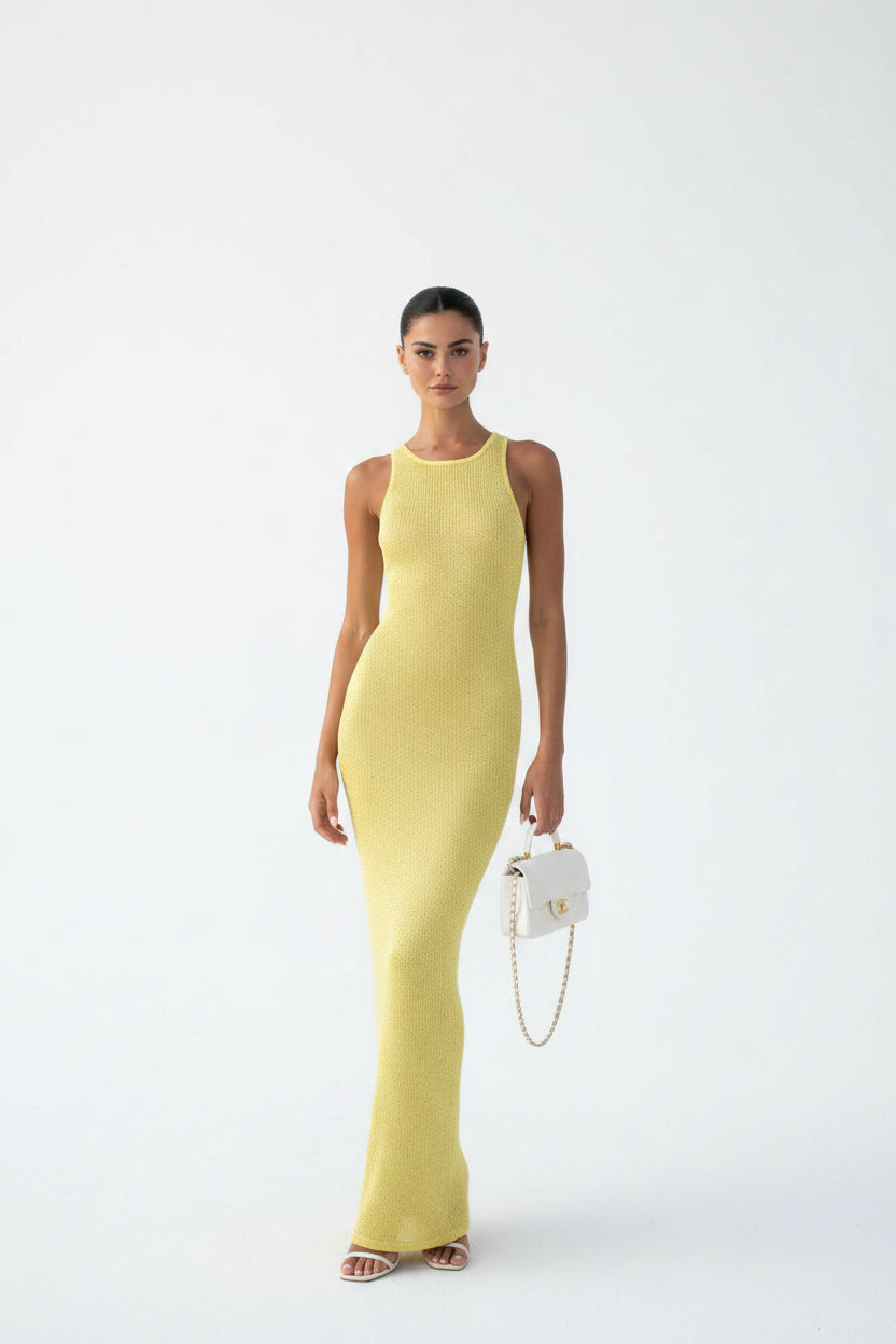Robe longue femme scintillante ajustée sans manches soirée | Coupe féminine + Style élégant + Facile à accessoiriser – ROBEMODE
